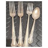 Vintage silver plated forks and Spoon