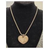 Vintage Italian Sterling silver Milor Textured Hea