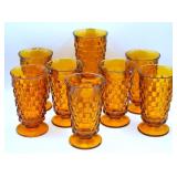 Indiana Glass Company Whitehall Amber Water Glasse