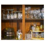 Contents of Cabinets - Glassware