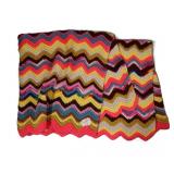 Vintage Hand-made Afghan w/ Tag