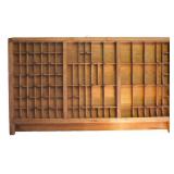 Antique S. Simons & Co Printing Press Sorts Drawer