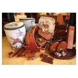 Wooden Duck Decor, Baskets & More