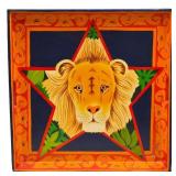 Vintage Jungle Spree Tray w/ Lion & Star design