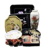 Asian Style Cards, Trays & Vases