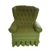 Vintage Green Swivel Rocking Chair