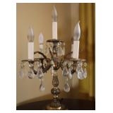 Regency Spanish Brass Candelabra Lamp