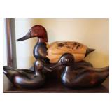 Wood Carved Ducks (3)