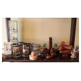 Vintage Duck Decor, Bar Glasses, Bookends & More