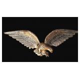 Vintage Americana Brass Eagle Wall Plaque