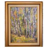 1988 Abstract Impressionist Landscape Painting