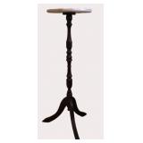 Mahogany & Stone Top Plant Stand