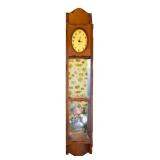 Vintage Two-shelf Mirrored Wall Clock