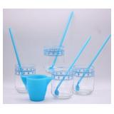 Vintage Glass Straws, Juice Glasses & More