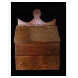 Vintage Wood Mail Box Organizer