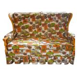 Vintage Sofa w/ Americana Upholstery