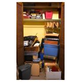 Closet of Stationary & Office Supplies, Shredder +