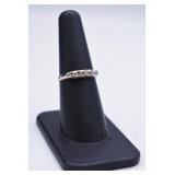 14k White Gold & Diamond Ring - Missing Stones