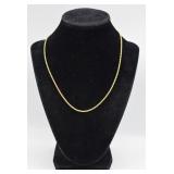 8.2g 14k Gold Rope Twist Chain Necklace