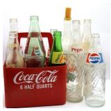 Vintage Soda Bottles & Coca Cola Bottle Case