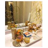 Vintage Vanity Decor, Porcelain Planter, Organizer