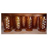 Whitehall Cubist Footed Tumblers (8)