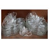 Grape Motif Glass Snack Sets