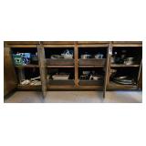 Contents of Cabinets - Pots, Revereware ++