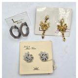 Vintage Costume Jewelry Earrings - Weiss + Lisner
