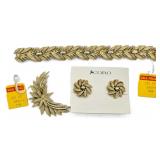 Vintage Coro Costume Jewelry Set