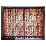 Vintage Pink Floral Curtains