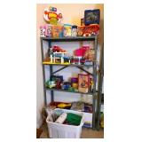 Vintage Childrens Toys, Collectible & Metal Shelf