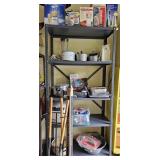 Metal Shelf & Contents - Mostly Homegoods