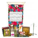 Vintage NIB Decor, Drip Candles, Crewel, Spangles