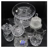 Antique Glass & Crystal Serving Pieces