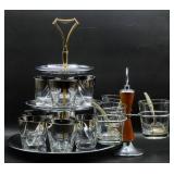 Bar Glasses, Serving Tray & Sauce Lazy Susan