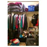 Contents of Closet - Clothes, Storage, Luggage +