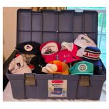 Large Tote Full of Vintage Hats - Advertising +