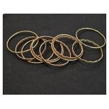 Brass & Copper Bangle Bracelets