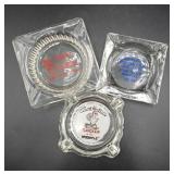 Glass Advertisement  Ashtrays