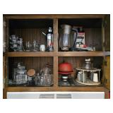 Contents of Cabinets - Fondue, Perculators ++