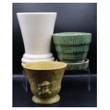 3 Brush & McCoy Pottery Planters & Vases