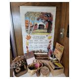 Desk Organizer, Notepads, Wood Decor ++