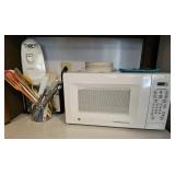 GE Microwave, Can Opener & Utensils
