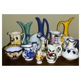 Vintage Handpainted & Stoneware Pitchers