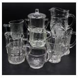 Vintage Glass Milk, Sugar & Creamers