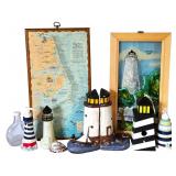 Lighthouse Decor - Stained Glass-style Ocracoke +