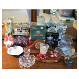 NIB Crystal & Glass Candy Dishes, Jars, Votives ++