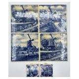 Delft Blue Souvenir Porcelain Tiles