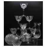 Crystal Rose Bowl, Stemware, Basket, Candy Dish